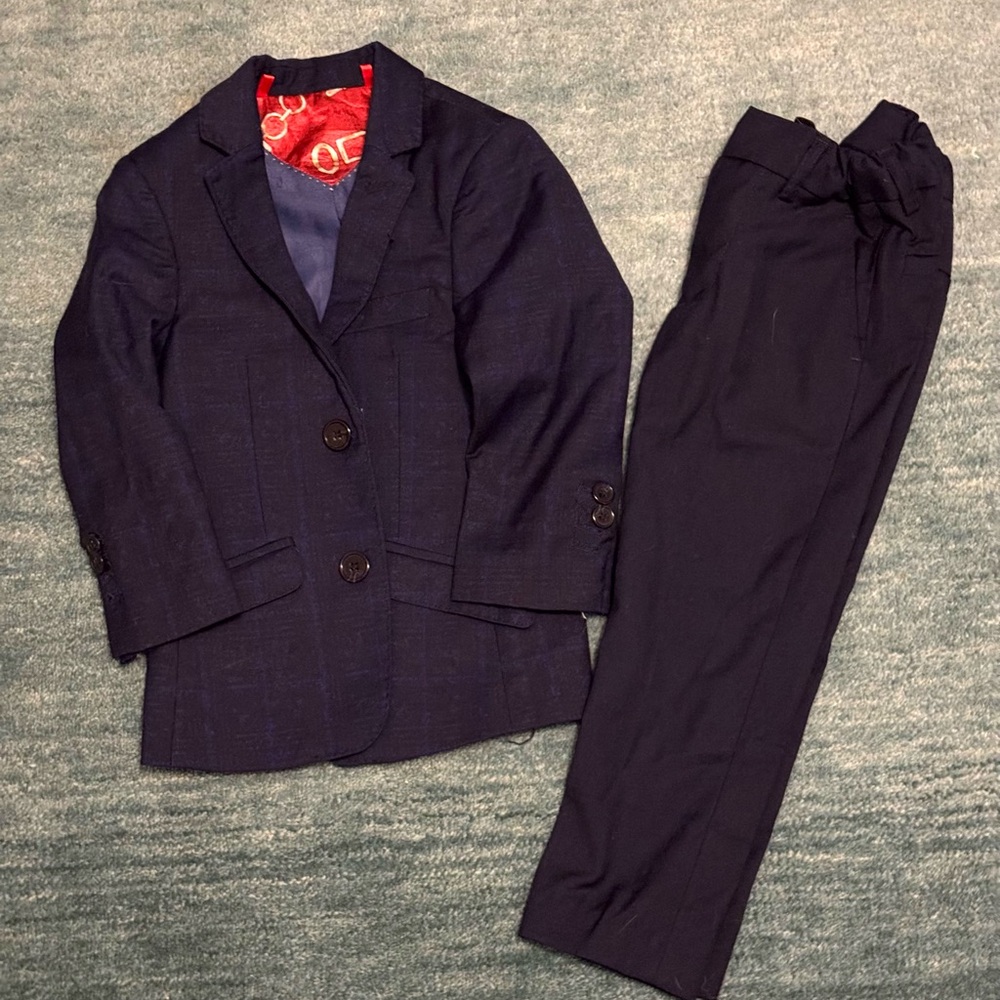 Classic Navy Blue 2t-3t Suit